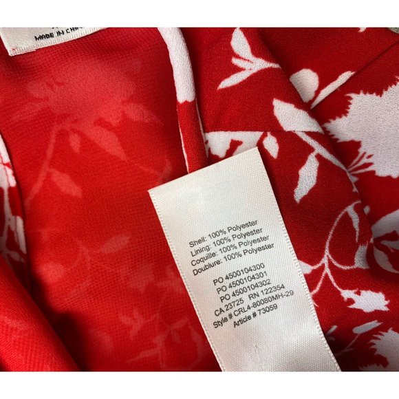 Wilfred XS romper Aritzia Fleurette Goji Berry White jumpsuit open back pockets - Picture 6 of 7